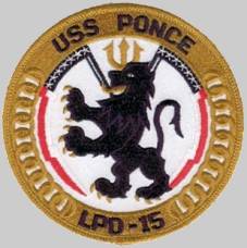 LPD-15 USS Ponce patch crest insignia badge