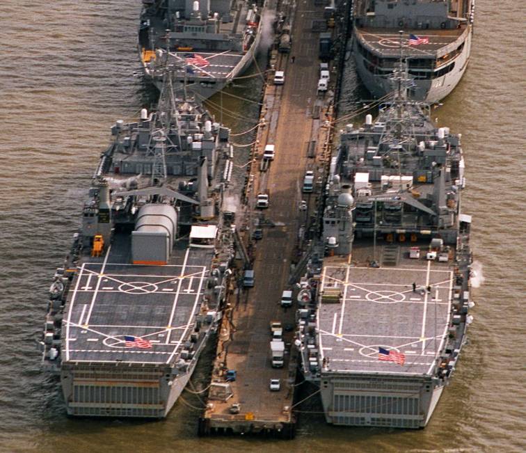 LPD-15 USS Ponce and LPD-4 USS Austin Norfolk 1996