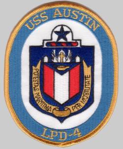 LPD-4 USS Austin crest insignia patch