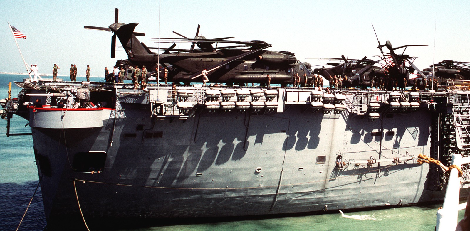 lph-2 uss iwo jima class amphibious assault ship landing platform helicopter us navy 55