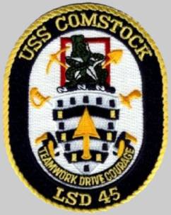 lsd 45 uss comstock patch insignia crest badge us navy