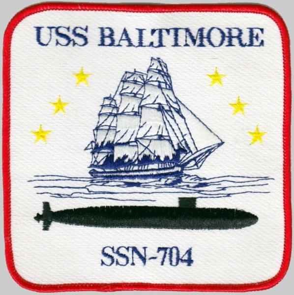 ssn-704 uss baltimore patch insignia
