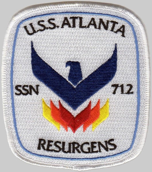 ssn-712 uss atlanta patch insignia crest