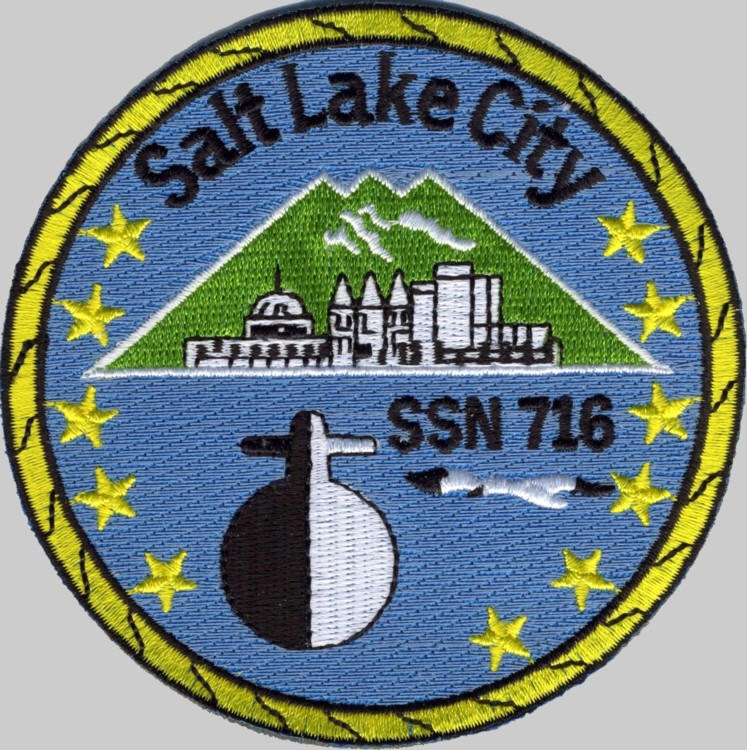 ssn-716 uss salt lake city patch insignia us navy