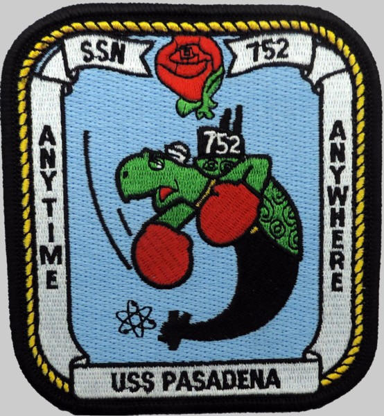 ssn-752 uss pasadena patch insignia crest los angeles class submarine us navy