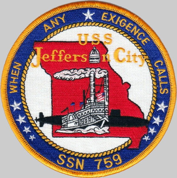 ssn-759 uss jefferson city patch insignia attack submarine us navy