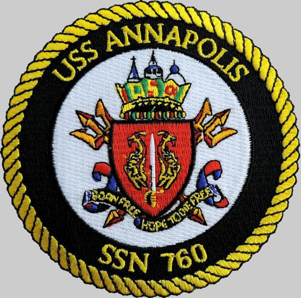 ssn-760 uss annapolis patch insignia us navy