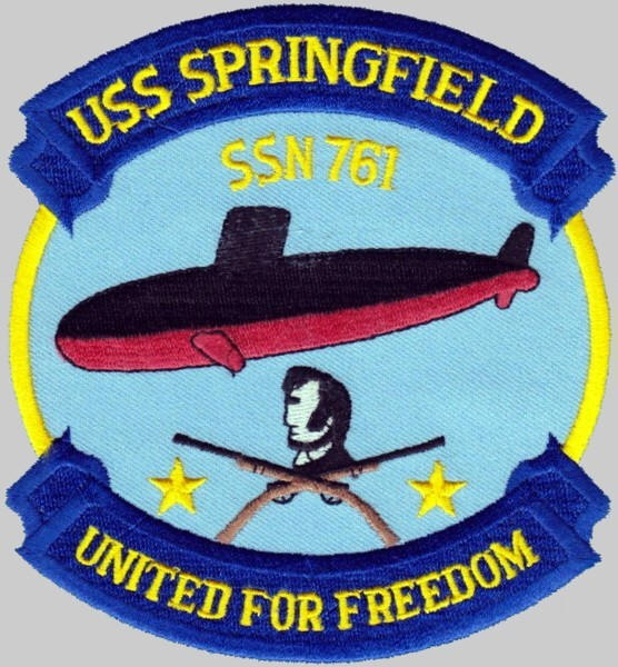ssn-761 uss springfield patch insignia