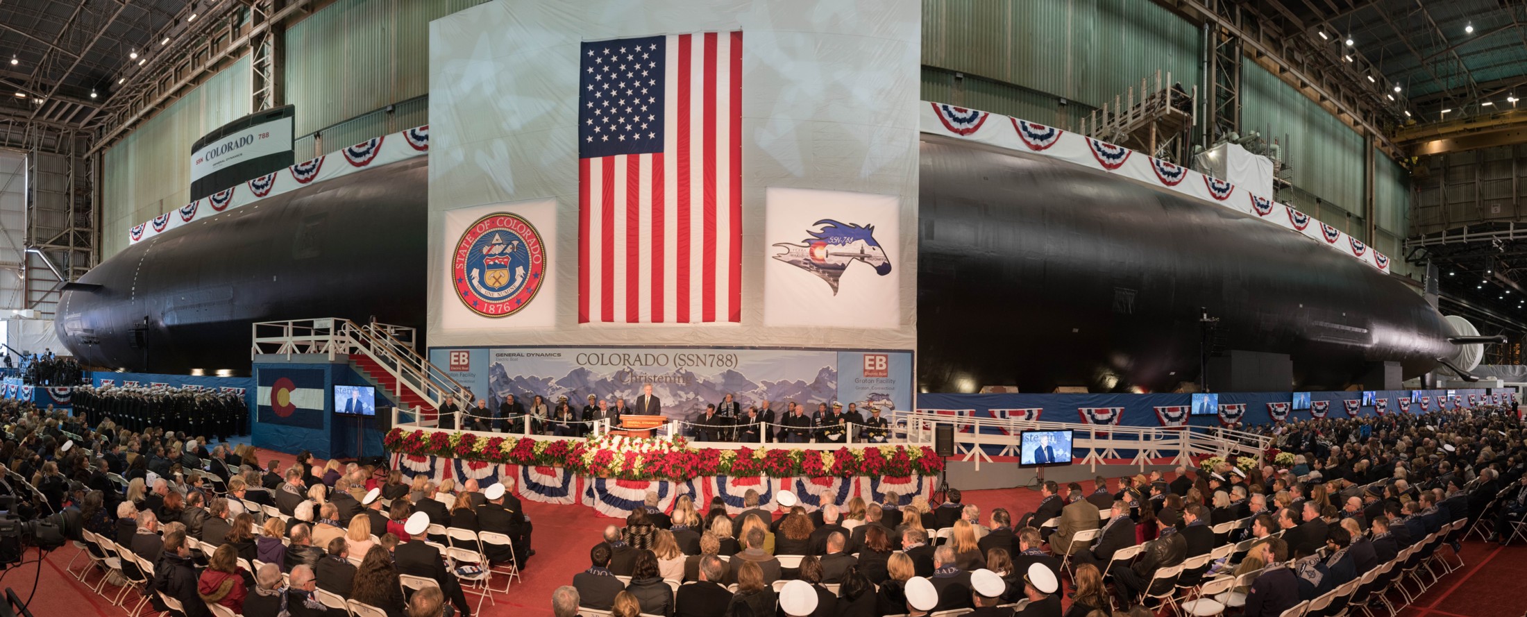 ssn-788 uss colorado virginia class attack submarine us navy 02 christening