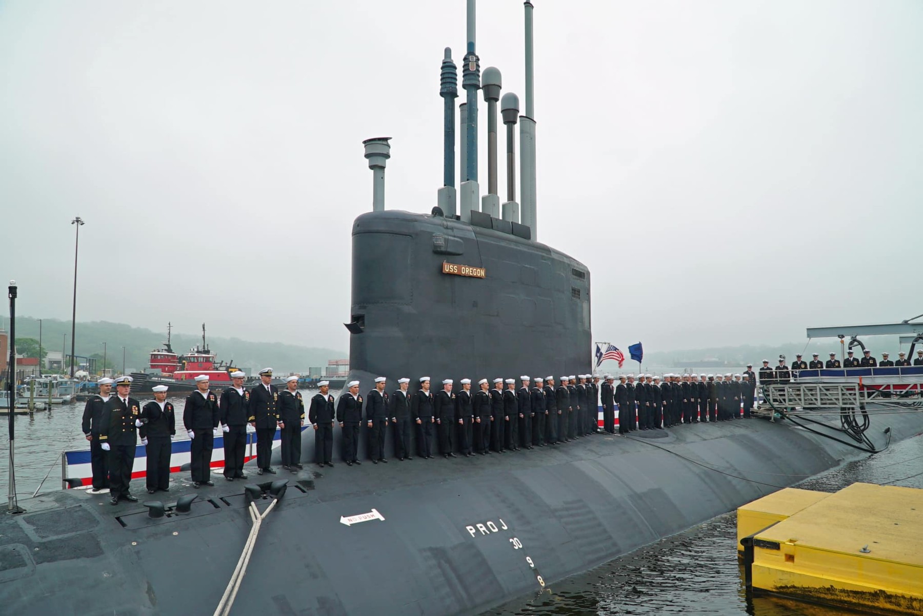 ssn-793 uss oregon virginia class attack submarine block iv us navy commissioning naval submarine base new london groton 07