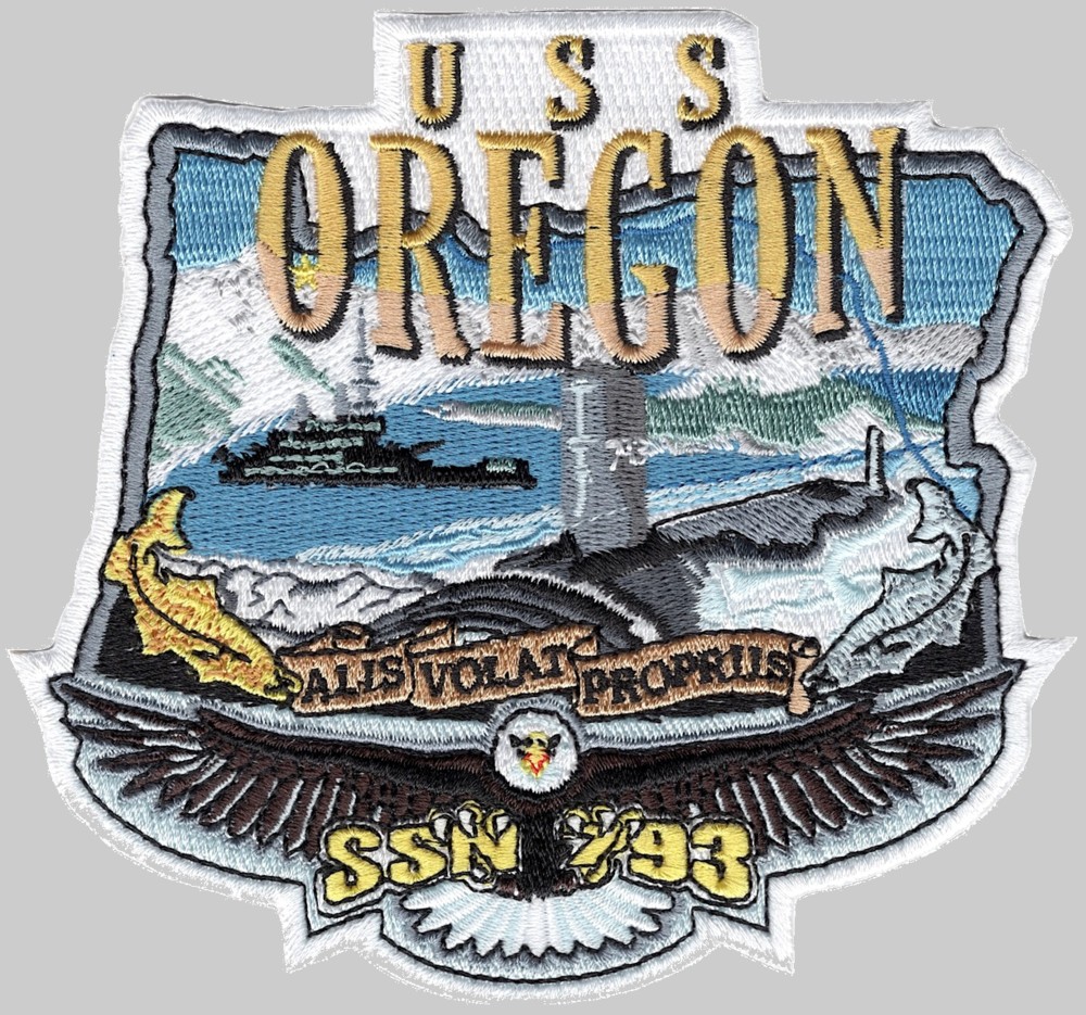 ssn-793 uss oregon insignia crest patch badge virginia class attack submarine us navy 02p
