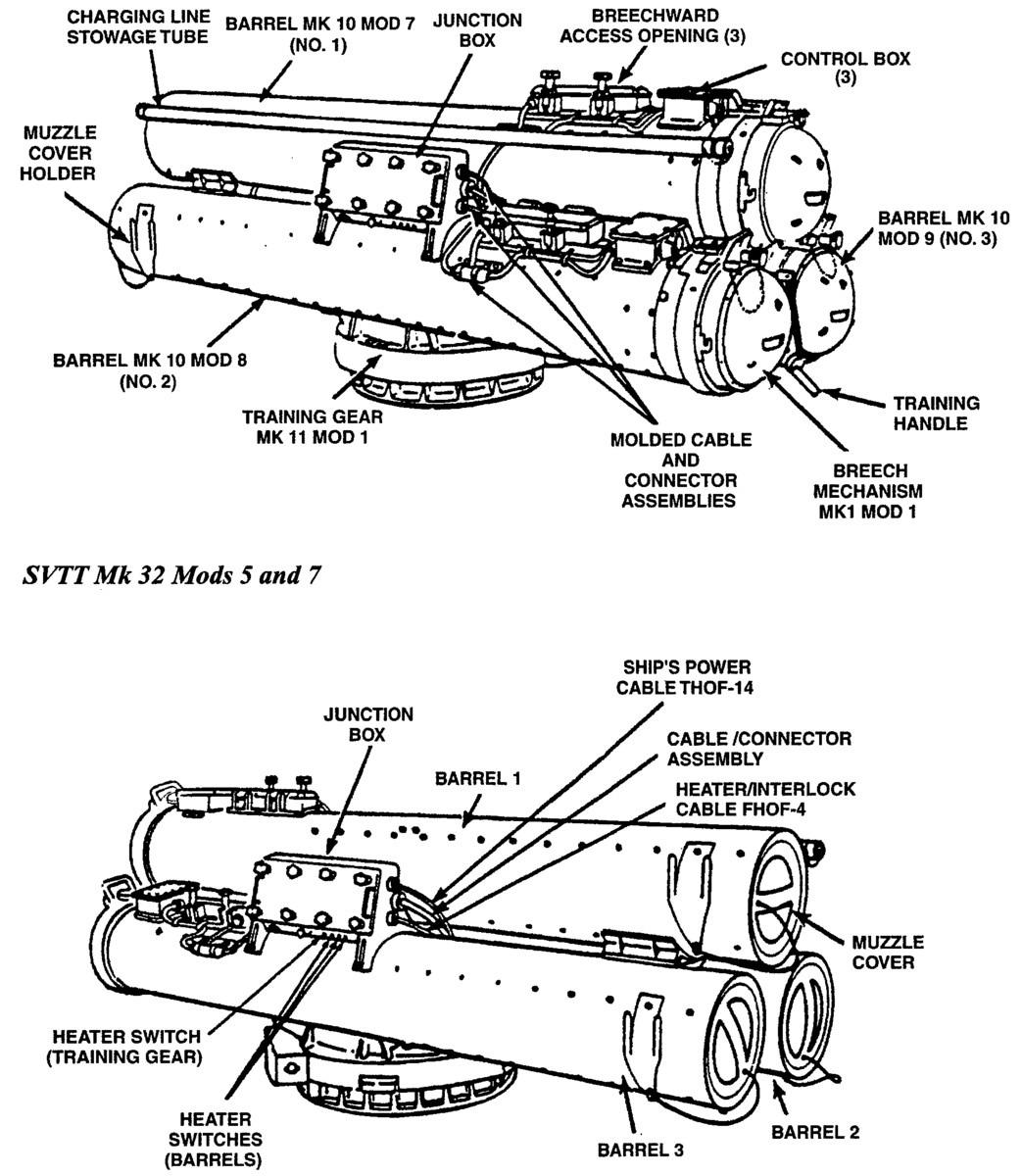 mk-32 torpedo tubes mod.5 7