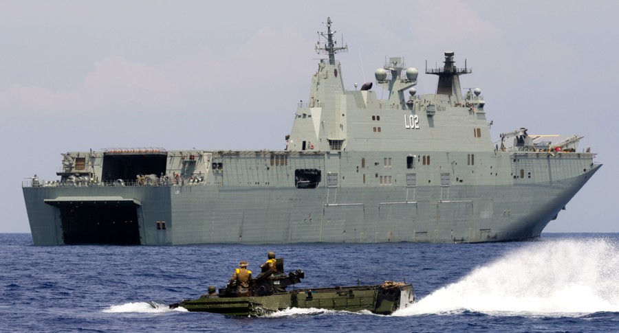 royal australian navy ran amphivious lhd destroyer frigate