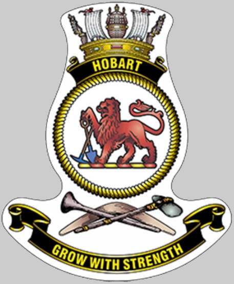 hmas hobart ddgh-39 insignia crest patch guided missile destroyer royal australian navy 02x