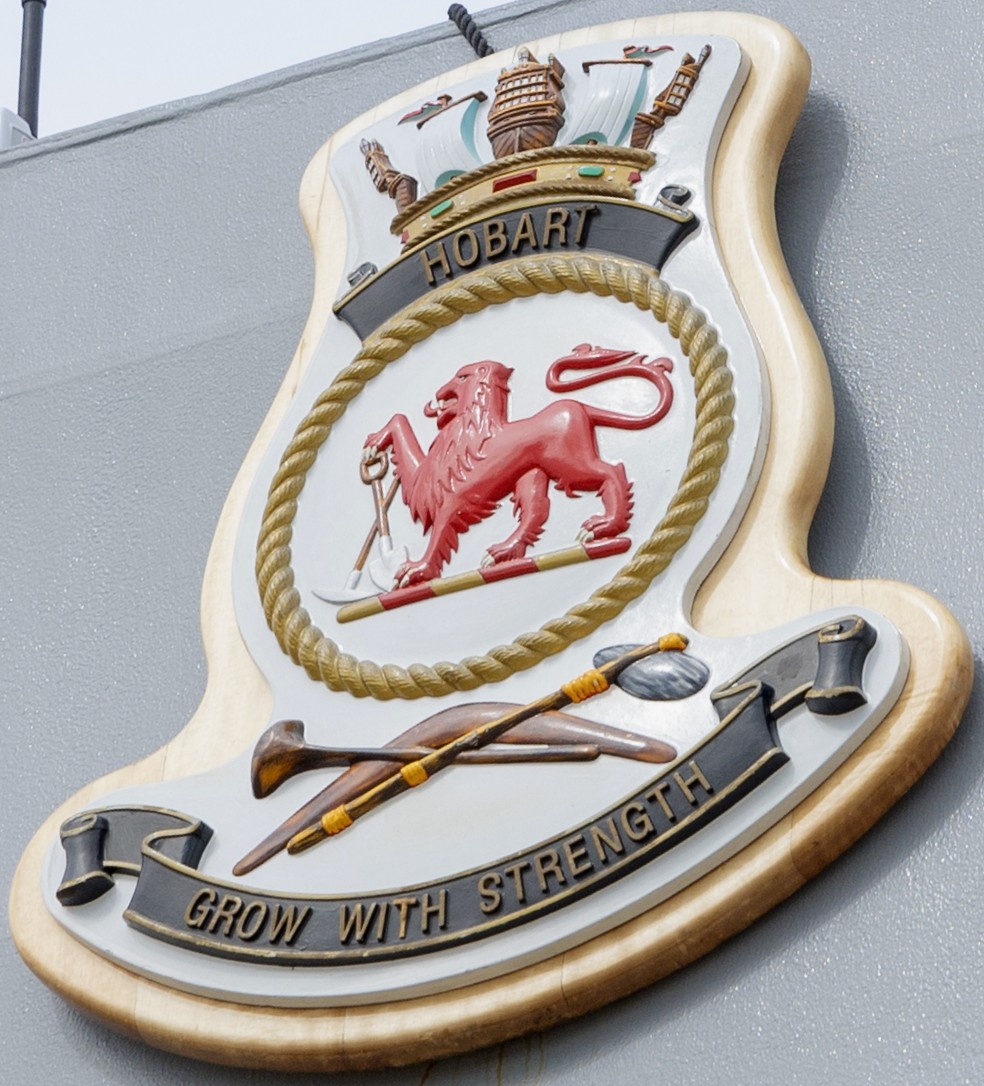 hmas hobart ddgh-39 insignia crest patch badge guided missile destroyer royal australian navy 03c