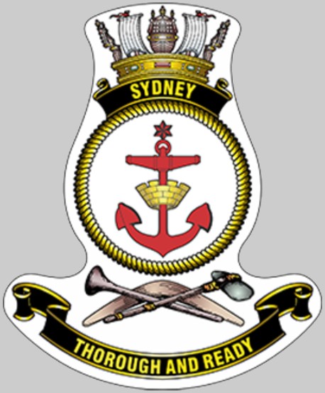 hmas sydney ddgh-42 insignia crest patch hobart class guided missile destroyer royal australian navy 02x