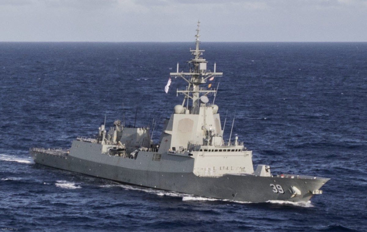 ddgh 39 hmas hobart class guided missile destroyer royal australian navy 03