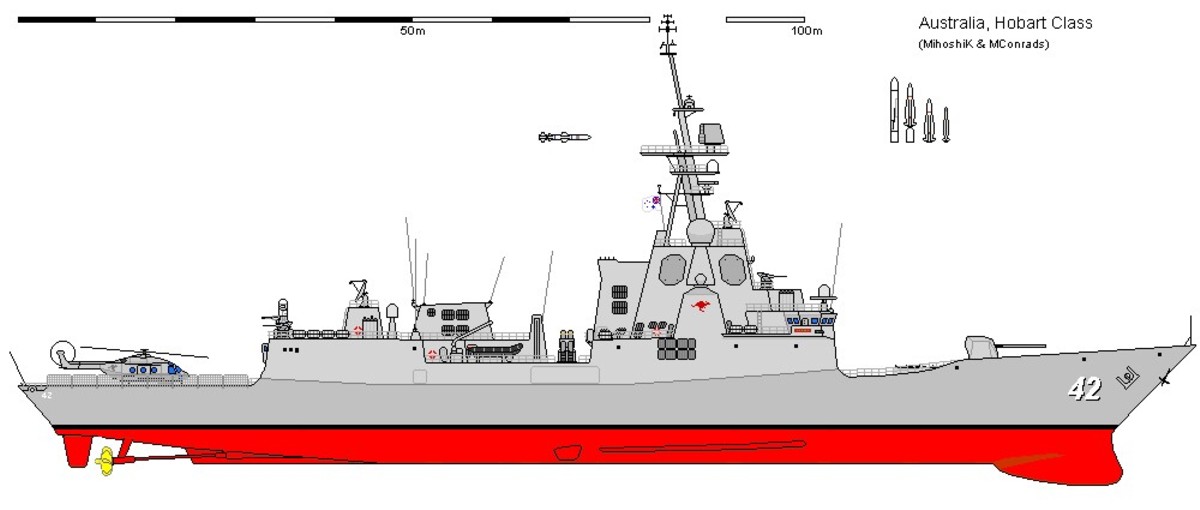 ddgh 39 hmas hobart class guided missile destroyer royal australian navy 02 drawing