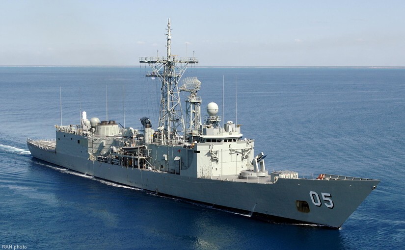 hmas melbourne ffg-05 adelaide class guided missile frigate royal australian navy