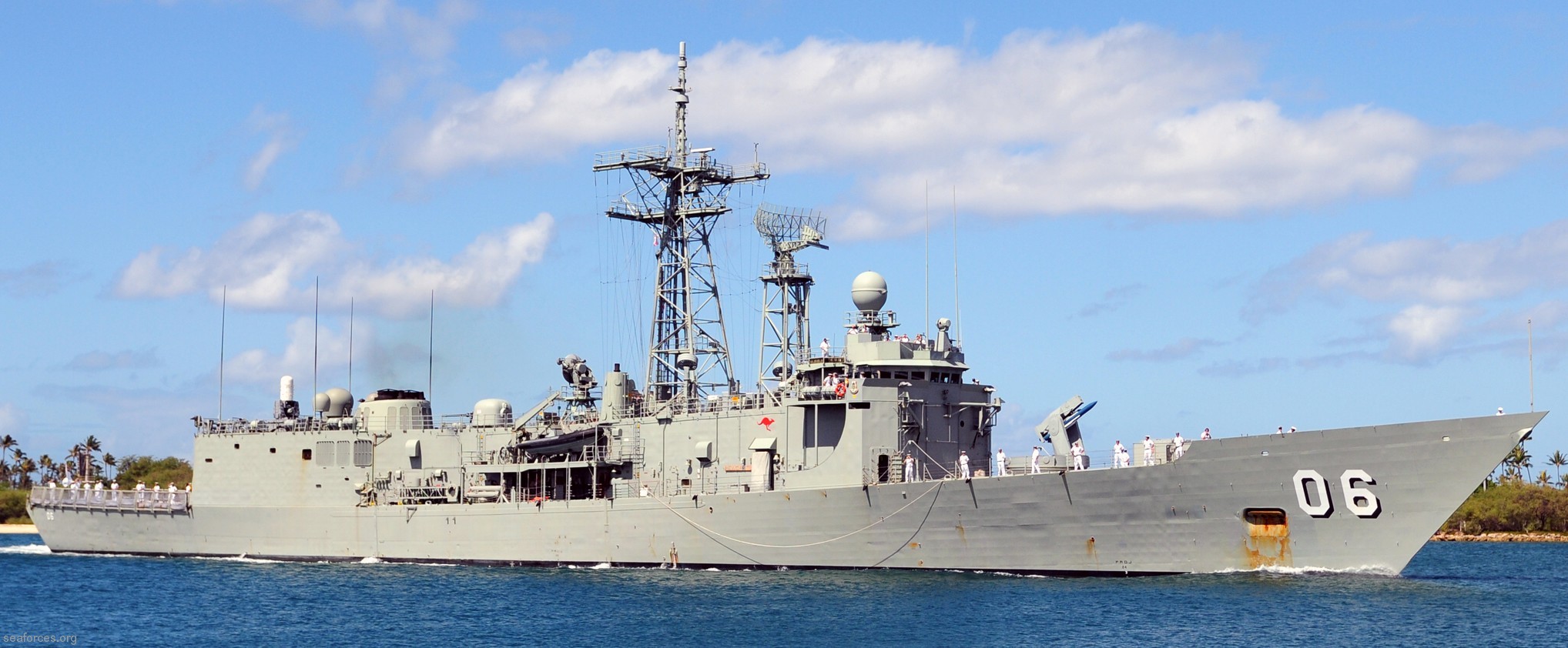 hmas newcastle ffg-06 adelaide class frigate royal australian navy