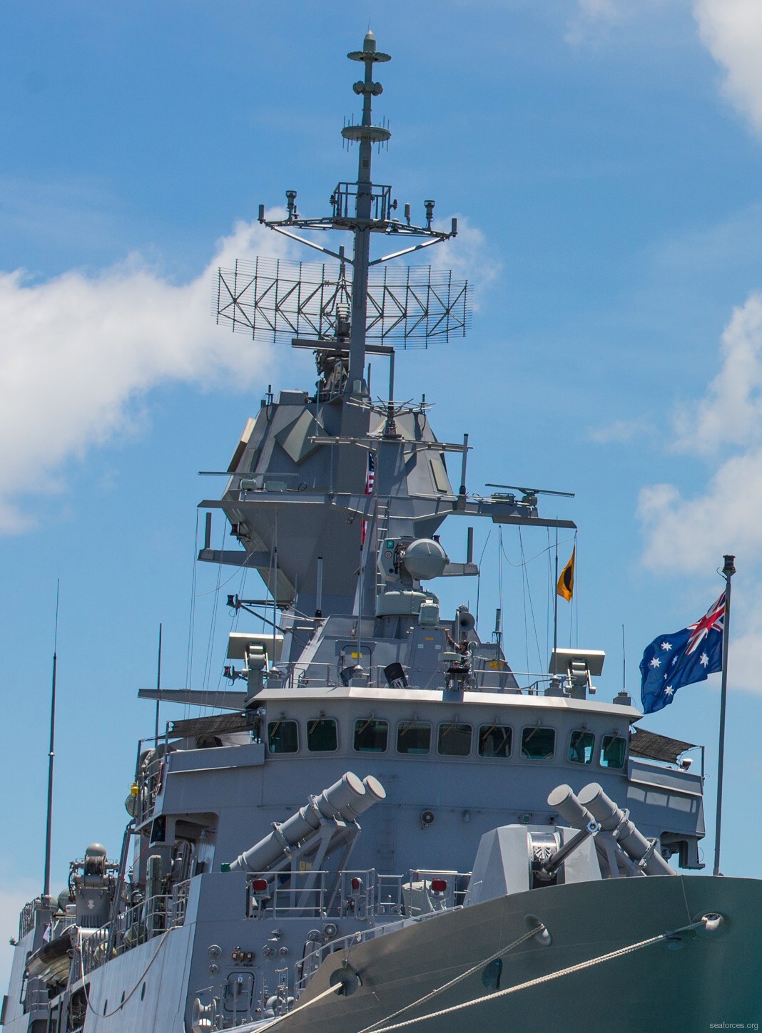 anzac class frigate ffh saab systems celsius ceafar ceamount radar mast