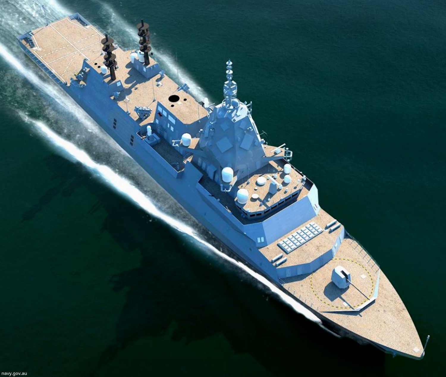 hunter class guided missile frigate ffg royal australian navy aegis hmas flinders tasman 06