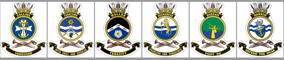 collins class submarine ssg ssk insignia crest patch badge royal australian navy hmas