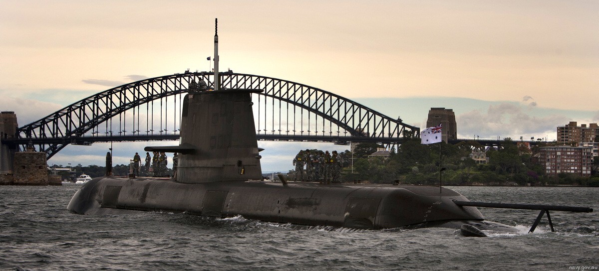 hmas dechaineux ssg-76 collins class attack submarine ssk royal australian navy 02