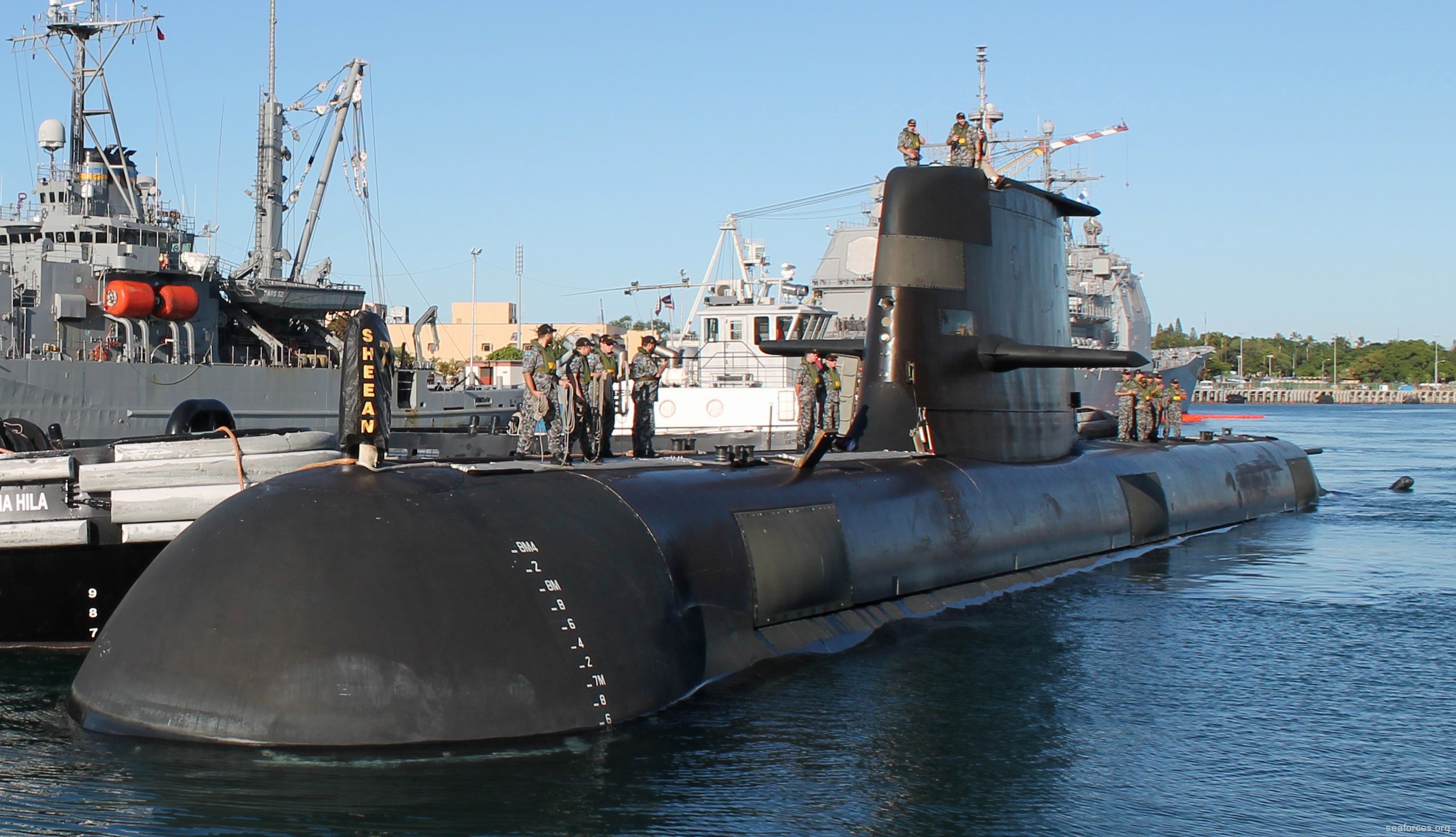 hmas sheean ssg-77 collins class attack submarine ssk royal australian navy 18