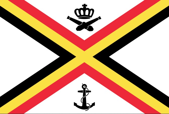 belgian navy armed forces naval component flag jack