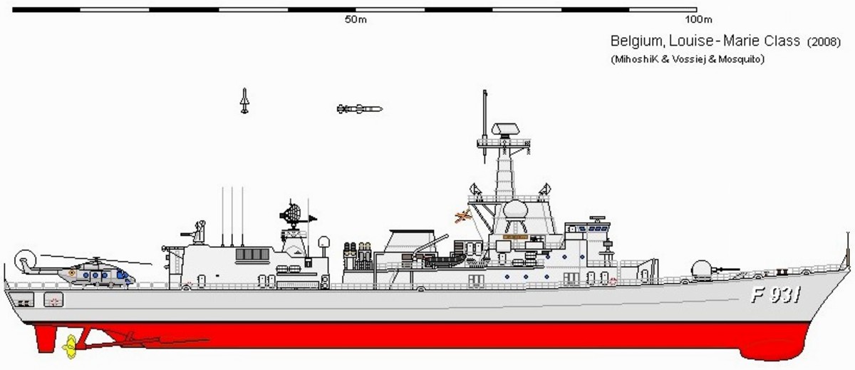 f-931 bns louise marie frigate belgian navy karel doorman class 34 drawing
