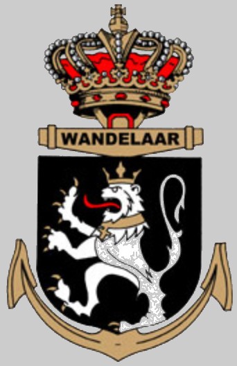 f-912 bns wandelaar insignia crest patch badge frigate belgian navy 02x