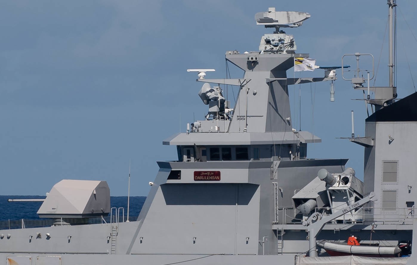 opv 07 kdb darulehsan offshore patrol vessel darussalem class royal brunei navy mm40 exocet ssm 05