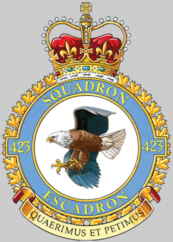 423 maritime helicopter squadron royal canadian air force navy insignia crest patch badge sea king