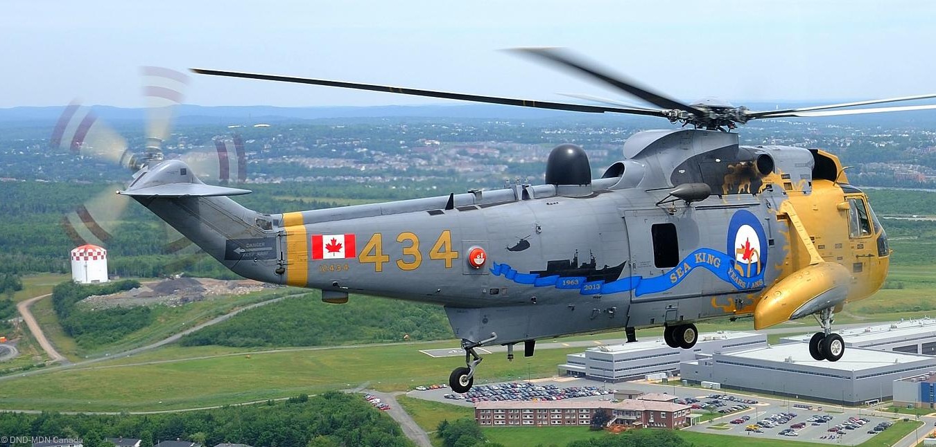 ch-124 sea king royal canadian navy sikorsky naval helicopter rcaf hmcs squadron 42 anniversary painting