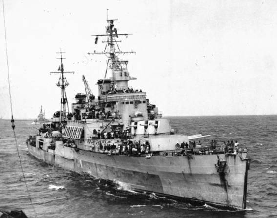C-31 HMCS Quebec crown colony class light cruiser Royal Canadian Navy ex HMS Uganda Vickers Armstrong