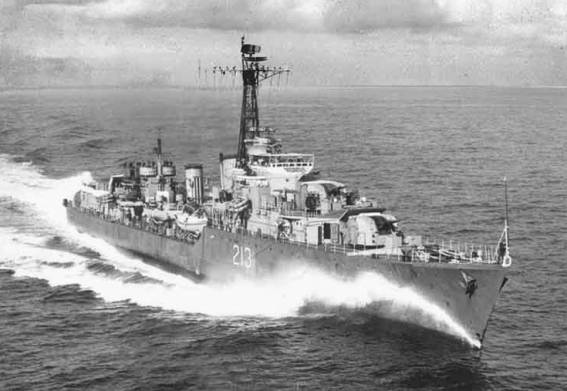 R-96 DDE-213 HMCS Nootka UK Tribal class destroyer Royal Canadian Navy