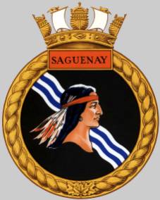 dde ddh 206 hmcs saguenay crest insignia patch badge destroyer royal canadian navy