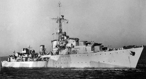 G 07 HMCS Athabaskan UK Tribal class destroyer Royal Canadian Navy