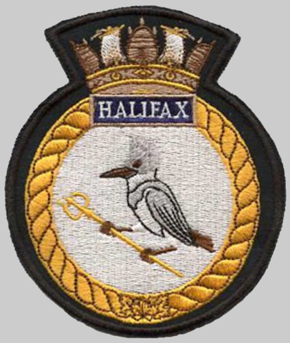 ffh-330 hmcs halifax insignia crest patch badge class helicopter patrol frigate royal canadian navy rcn 02p