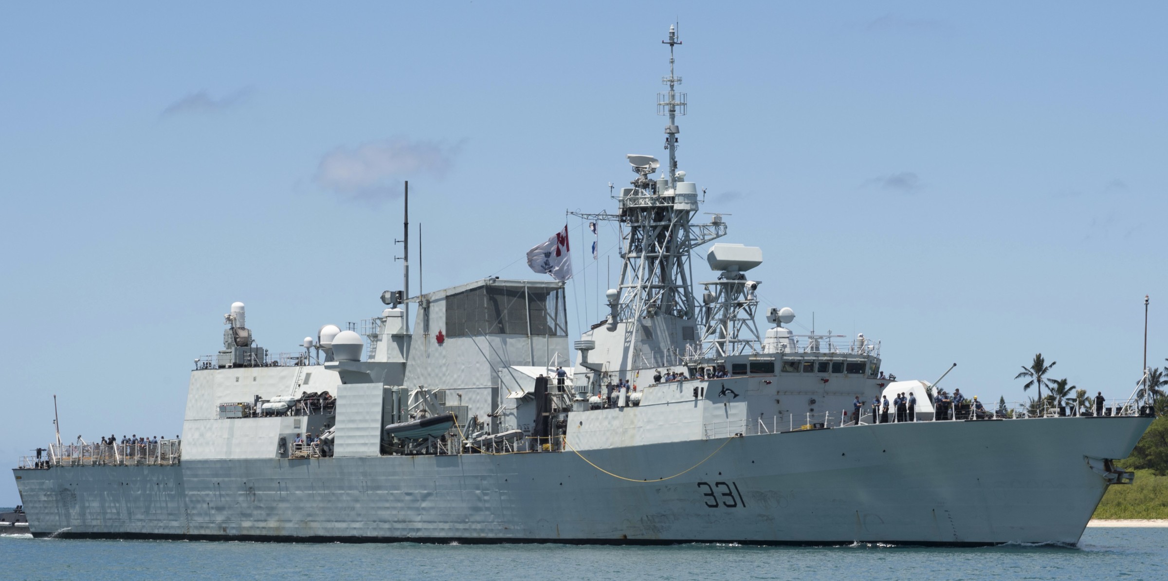 ffh-331 hmcs vancouver halifax class helicopter patrol frigate ncsm royal canadian navy 11 rimpac hawaii