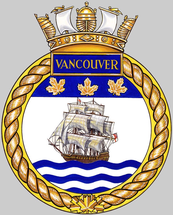 ffh-331 hmcs vancouver insignia crest patch badge halifax class helicopter patrol frigate royal canadian navy 03x