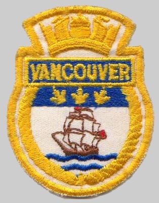 ffh-331 hmcs vancouver insignia crest patch badge halifax class helicopter patrol frigate royal canadian navy 02p