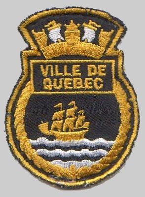 ffh-332 hmcs ville de quebec insignia crest patch badge halifax class helicopter patrol frigate royal canadian navy 06p