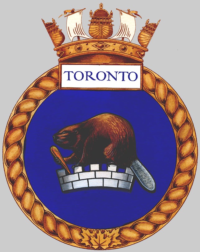 ffh-333 hmcs toronto insignia crest patch badge halifax class helicopter patrol frigate royal canadian navy 02c