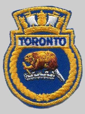 ffh-333 hmcs toronto insignia crest patch badge halifax class helicopter patrol frigate royal canadian navy 04p