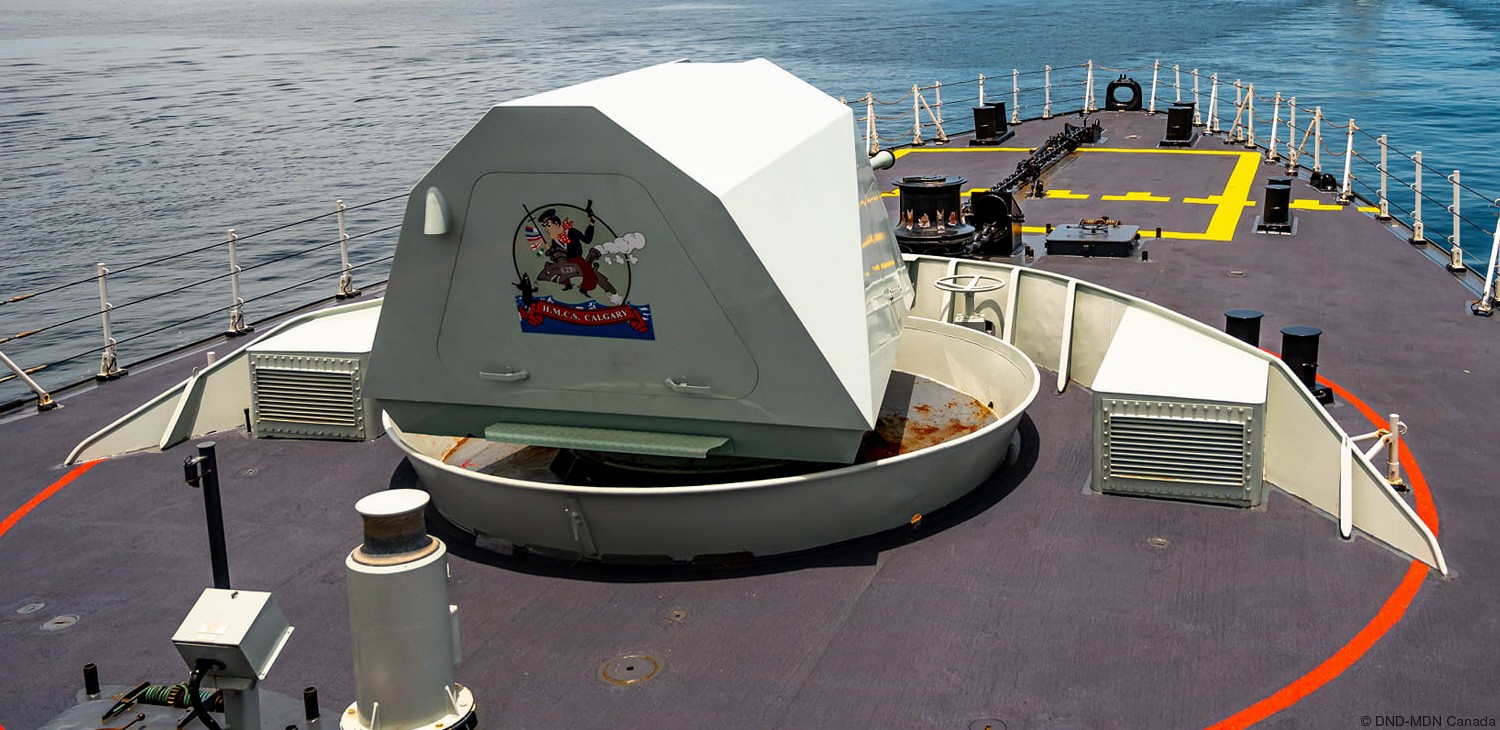 ffh-335 hmcs calgary halifax class helicopter patrol frigate ncsm royal canadian navy 39 bofors 57mm gun