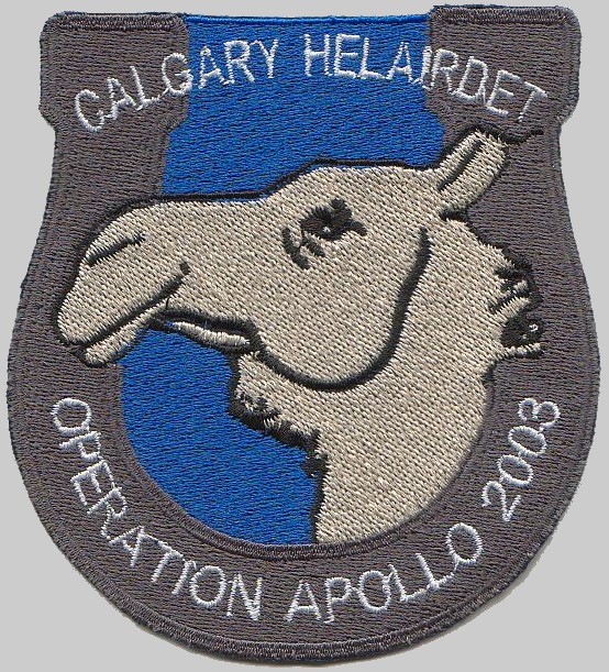 ffh-335 hmcs calgary insignia crest patch badge halifax class helicopter patrol frigate ncsm royal canadian navy 04p