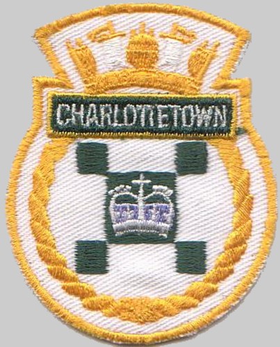 ffh-339 hmcs charlottetown insignia crest patch badge halifax class helicopter patrol frigate ncsm royal canadian navy 02p