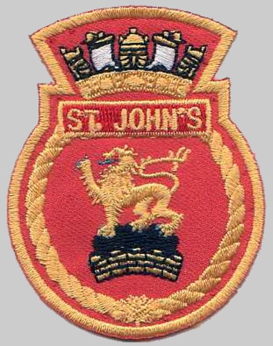 ffh-340 hmcs st. john's insignia crest patch badge halifax class helicopter patrol frigate ncsm royal canadian navy 02p